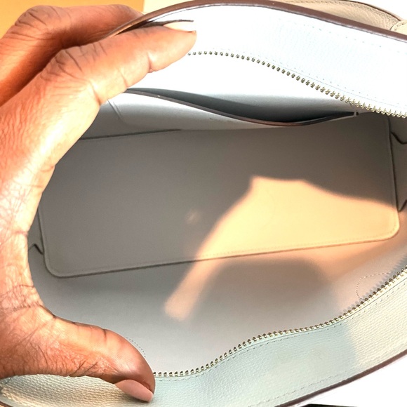 Kate Spade New York Light Blue Structure Satchel Crossbody Smooth Leather - Picture 10 of 16